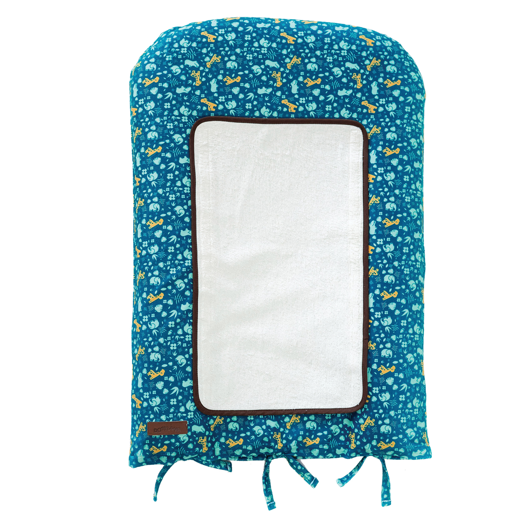DOMIVA Matelas à Langer PVC Blanc Étoiles Avec 2 Éponges Amovibles - Confort Et Hygiène Pour Bébé