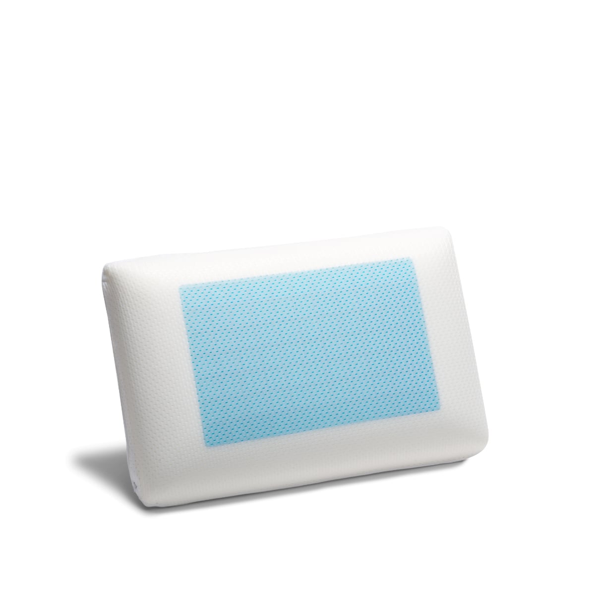 Oreiller ergonomique mémoire de forme gel rafraîchissant, BLEU CALIN