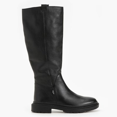 Super Trooper Calf Boots in Leather with Flat Heel LEVI'S