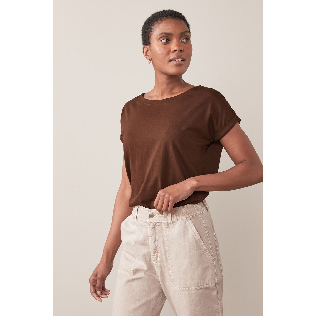 Tee shirt marron femme La Redoute