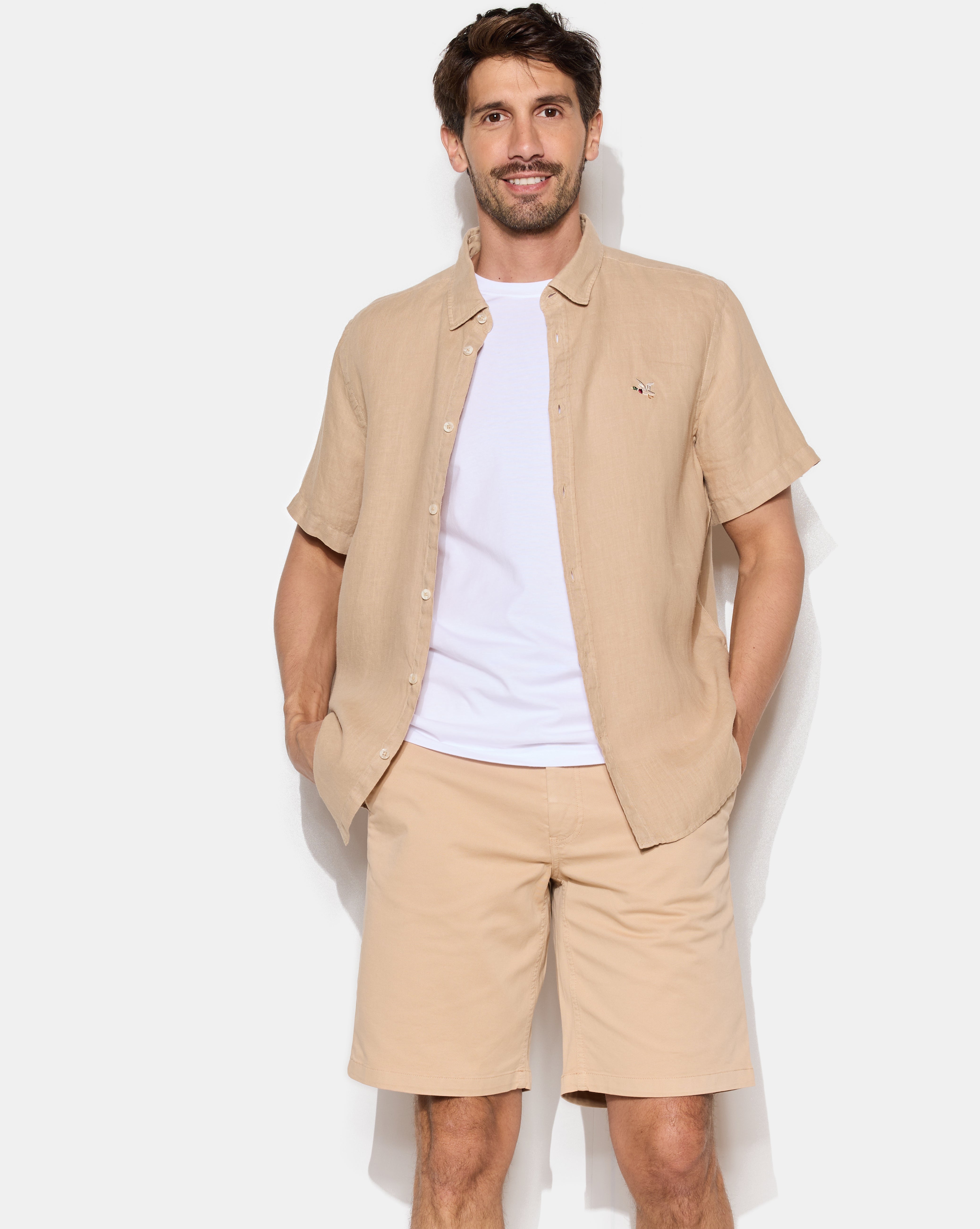 Chemise en lin LINO manches courtes, CHEVIGNON