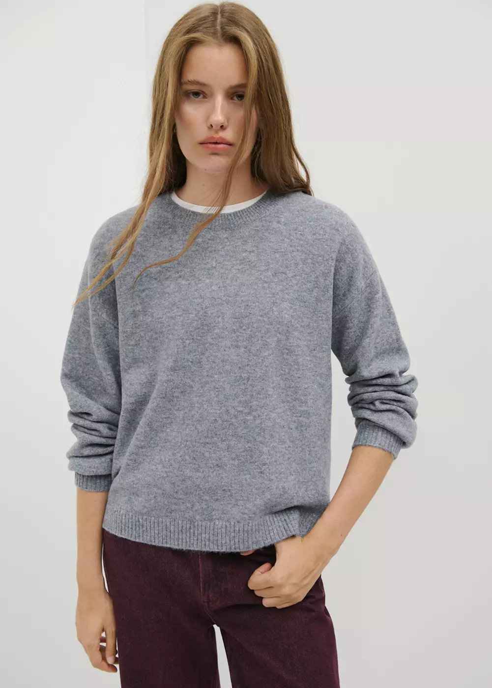 Pull-over col côtelé, MANGO TEEN