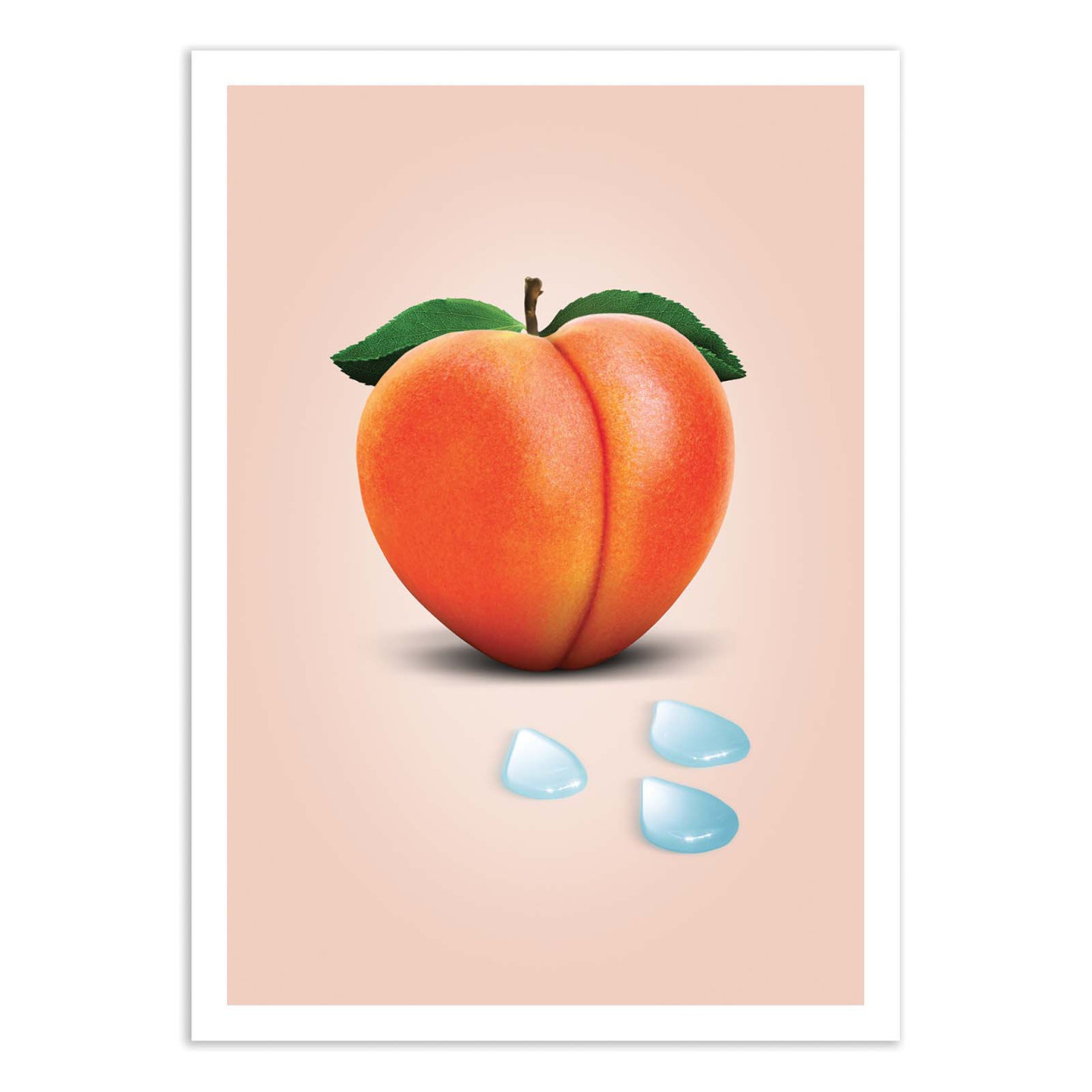Affiche d'art - Juicy peach - Jonas Loose, WALL EDITIONS