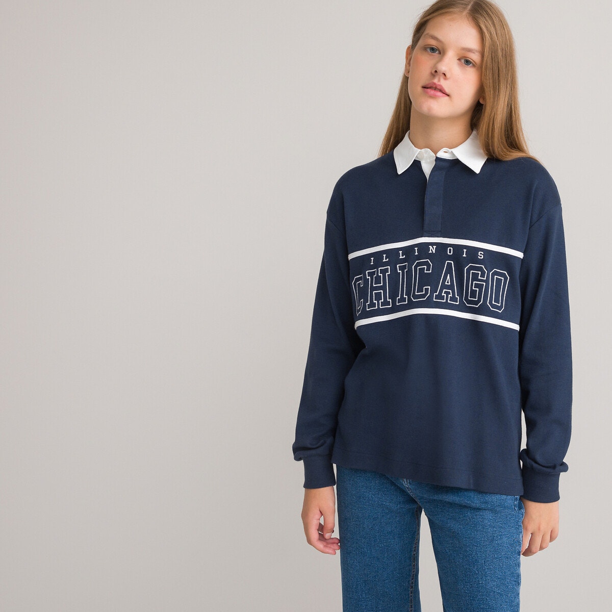 Polo manche longue online oversize