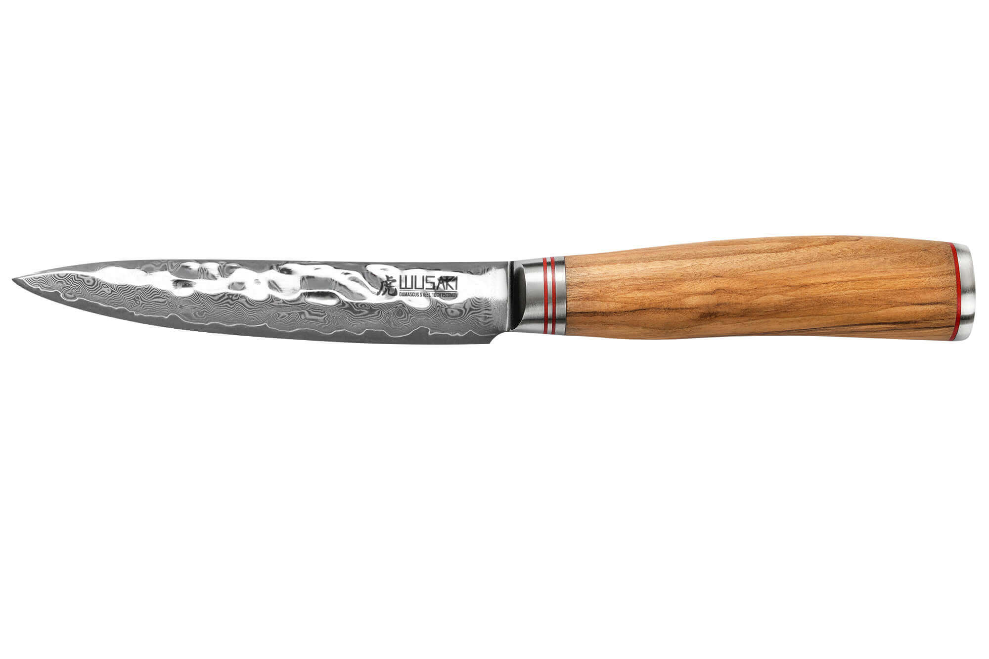 Couteau utile damas 10Cr 12cm, WUSAKI