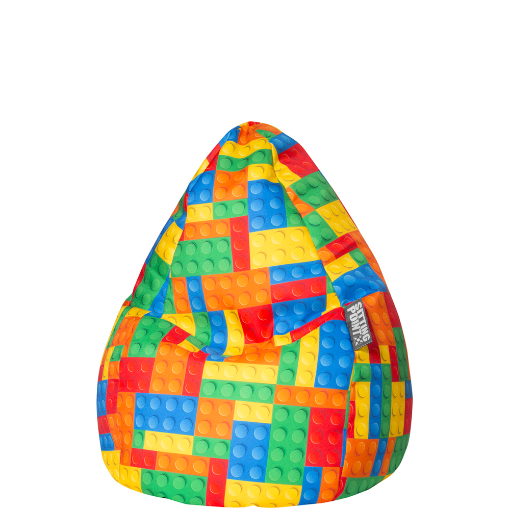 Pouf poire pour enfant BRICKS L, SITTING POINT