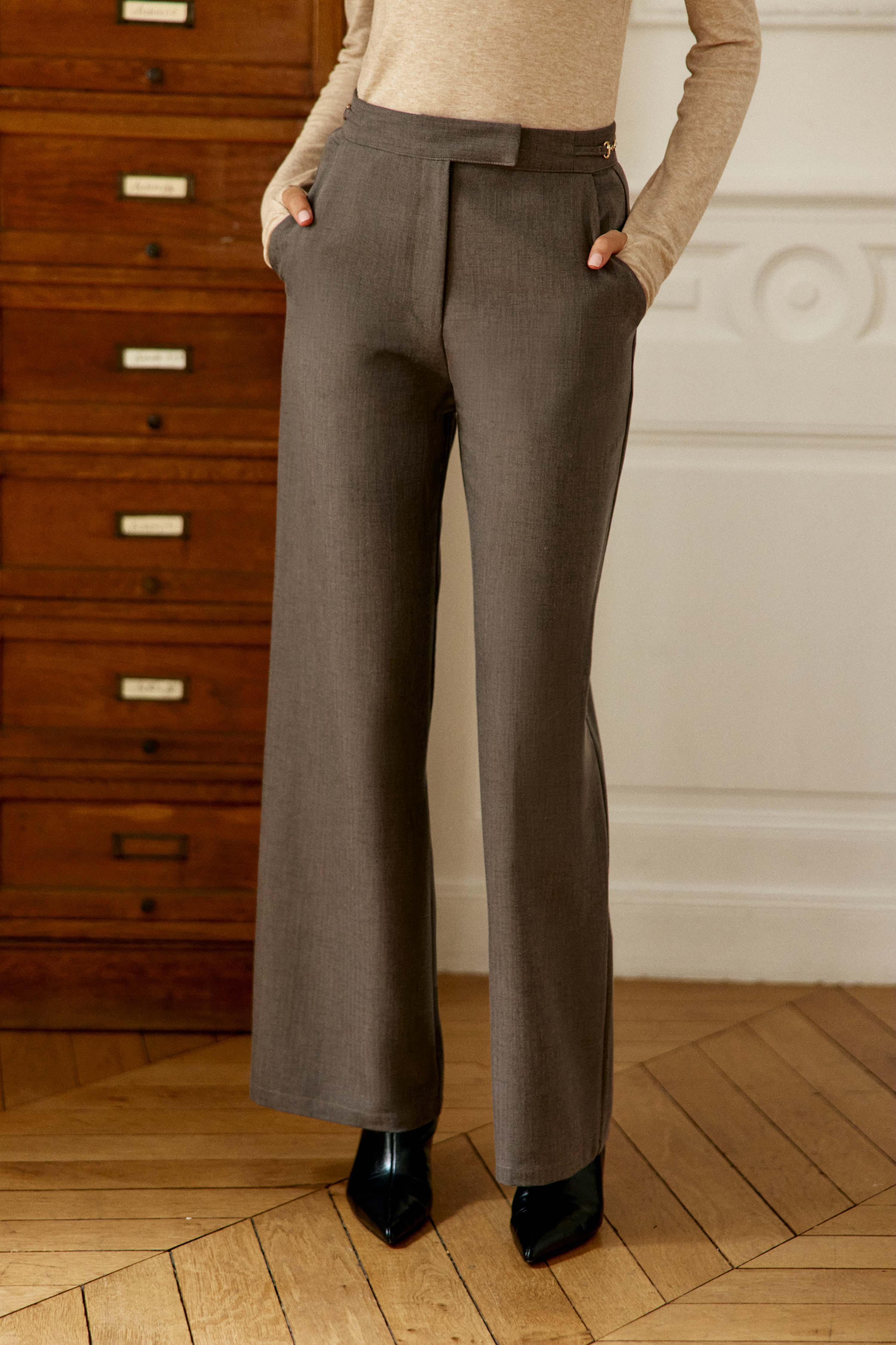 Pantalon droite uni PAOLINO, LA PETITE ETOILE
