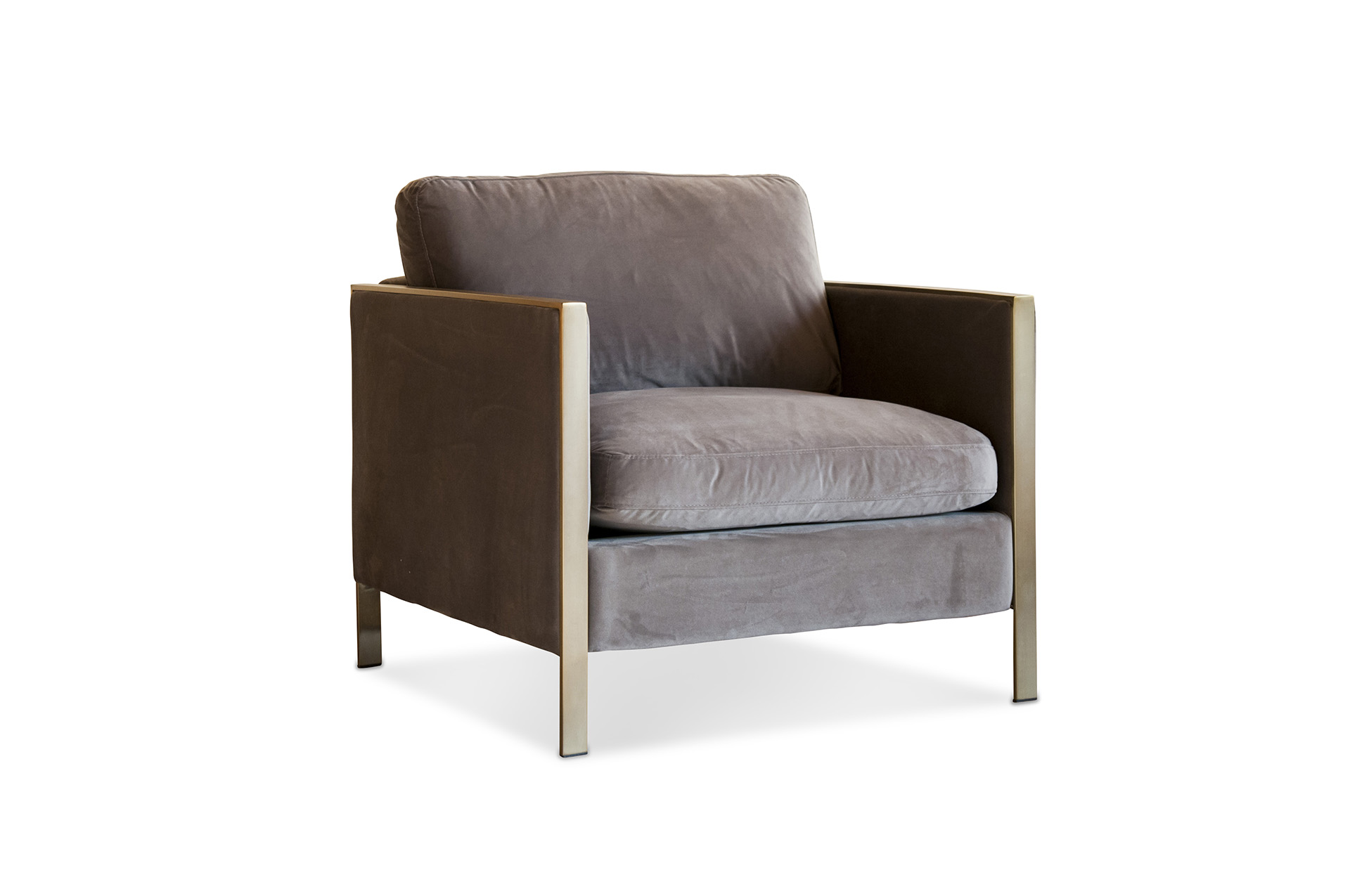 Fauteuil en velours BROMPTON, PRODUIT INTERIEUR BRUT
