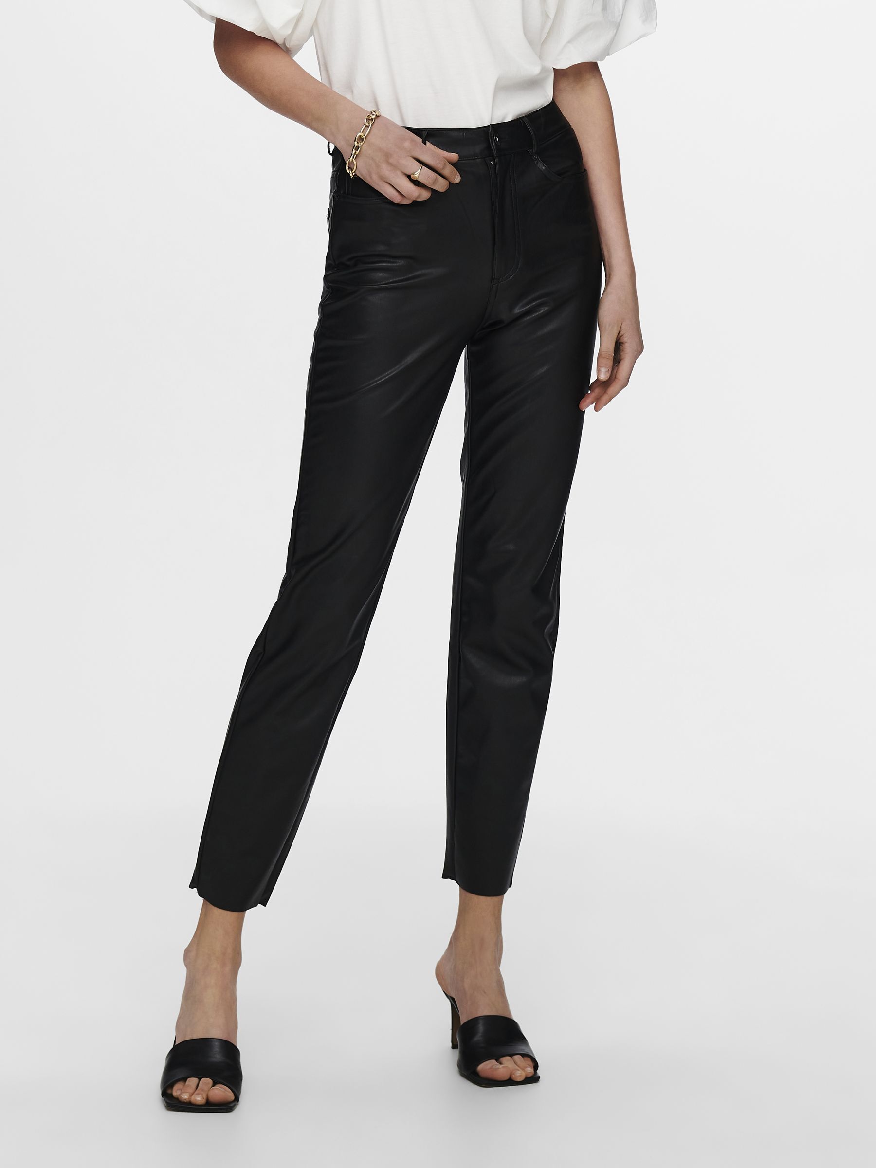 Pantalon En Simili-Cuir, ONLY