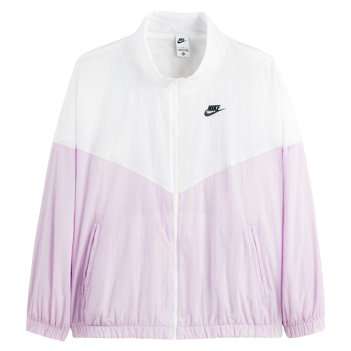 Sportswear essential windrunner jacket, white/pink, Nike | La