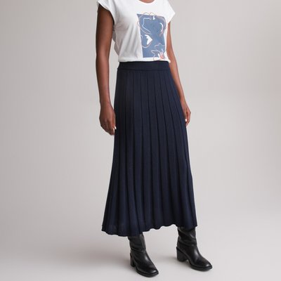 Recycled Pleated Knit Skirt ANNE WEYBURN