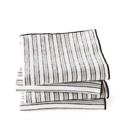 Set of 4 Lacanau Striped Linen and Cotton Napkins LA REDOUTE INTERIEURS