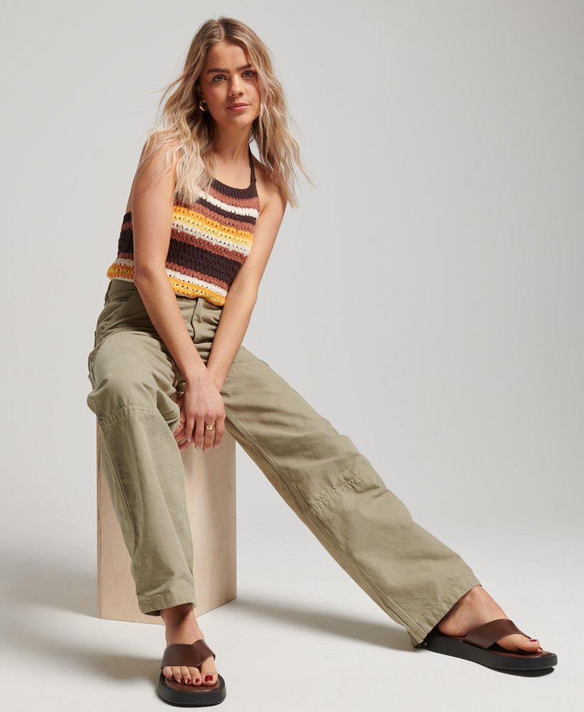 Pantalon de charpentier large Vintage en coton bio, SUPERDRY