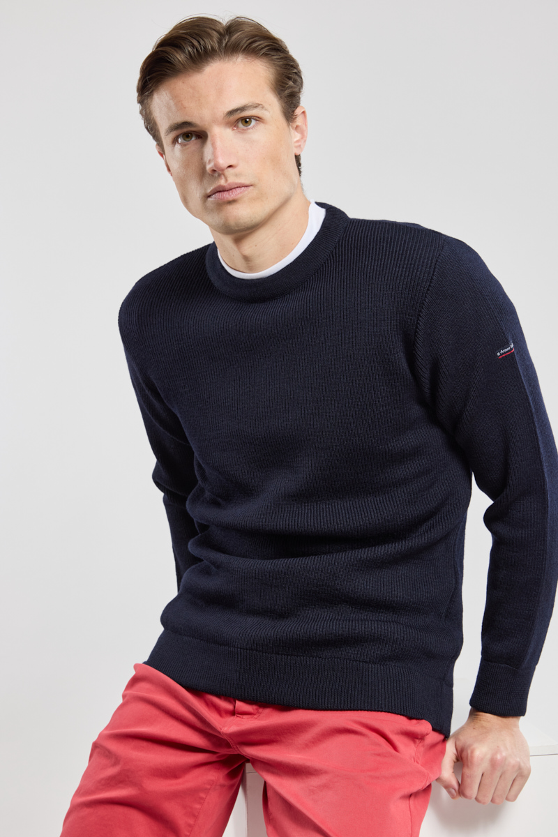 Pull col rond en laine CAMARET, ARMOR-LUX