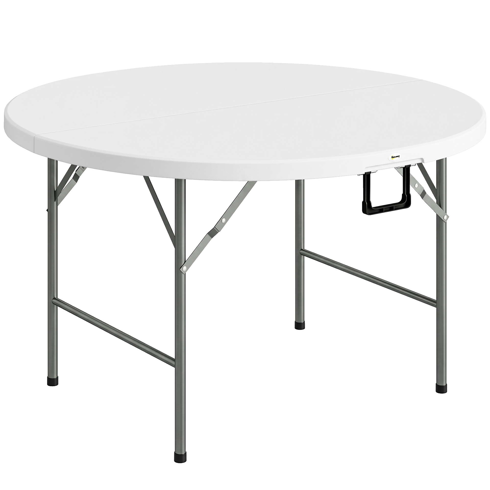 Table de jardin HDPE Blanc, OUTSUNNY