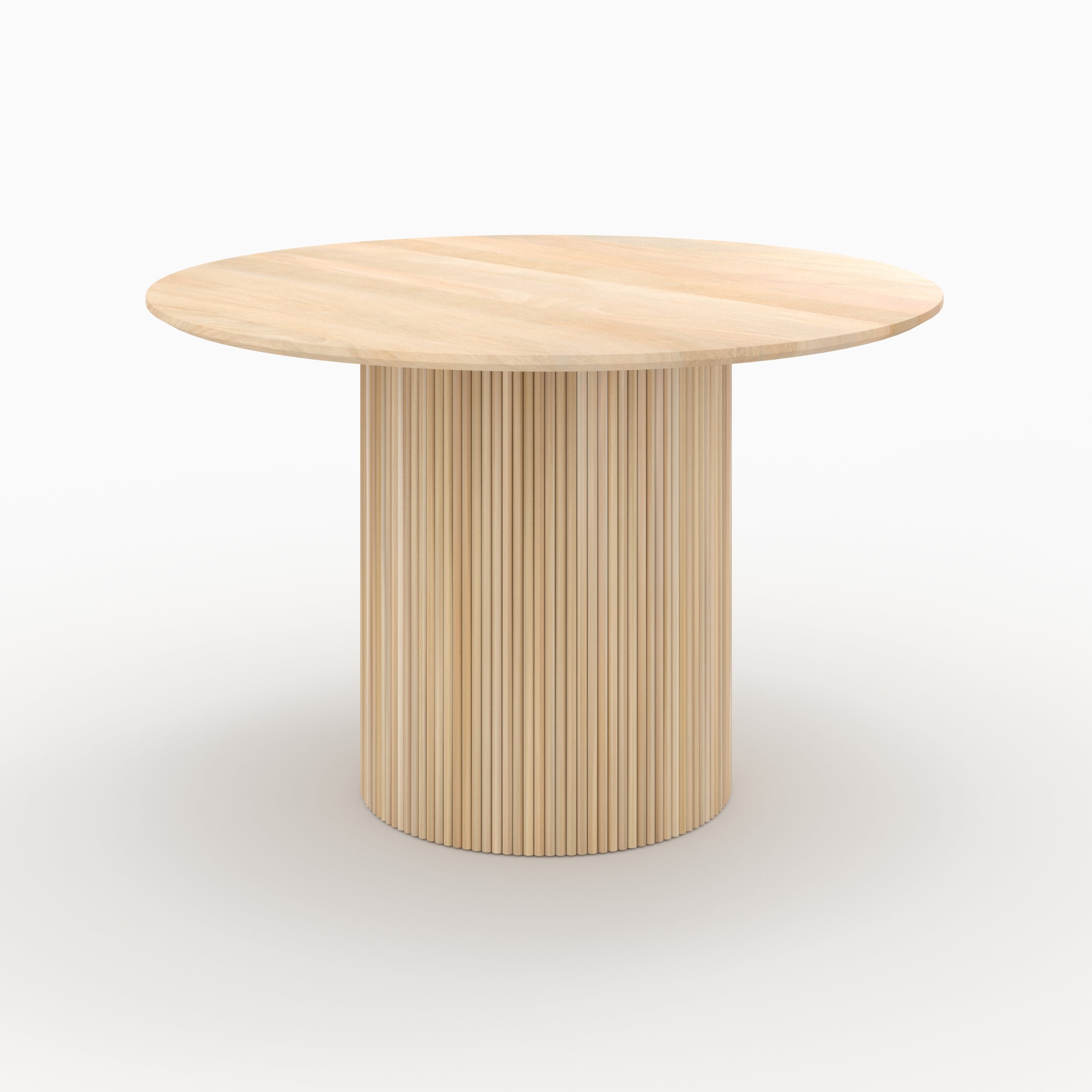 Table ronde 4 personnes en bois de manguier D120 cm - AGATHE, MAISON PAVANE