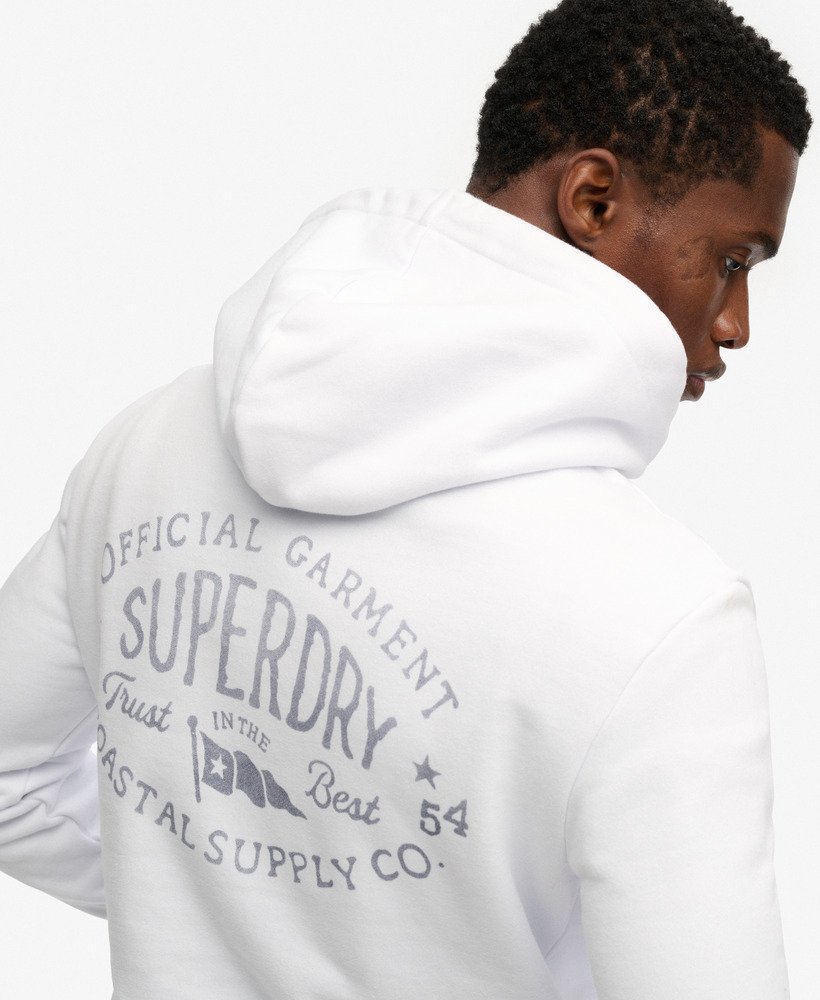 Sweat à capuche à logo brodé Lo-Fi Dockside, SUPERDRY