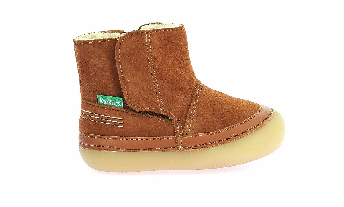 Bottines cuir fourrées Sokifaune, KICKERS