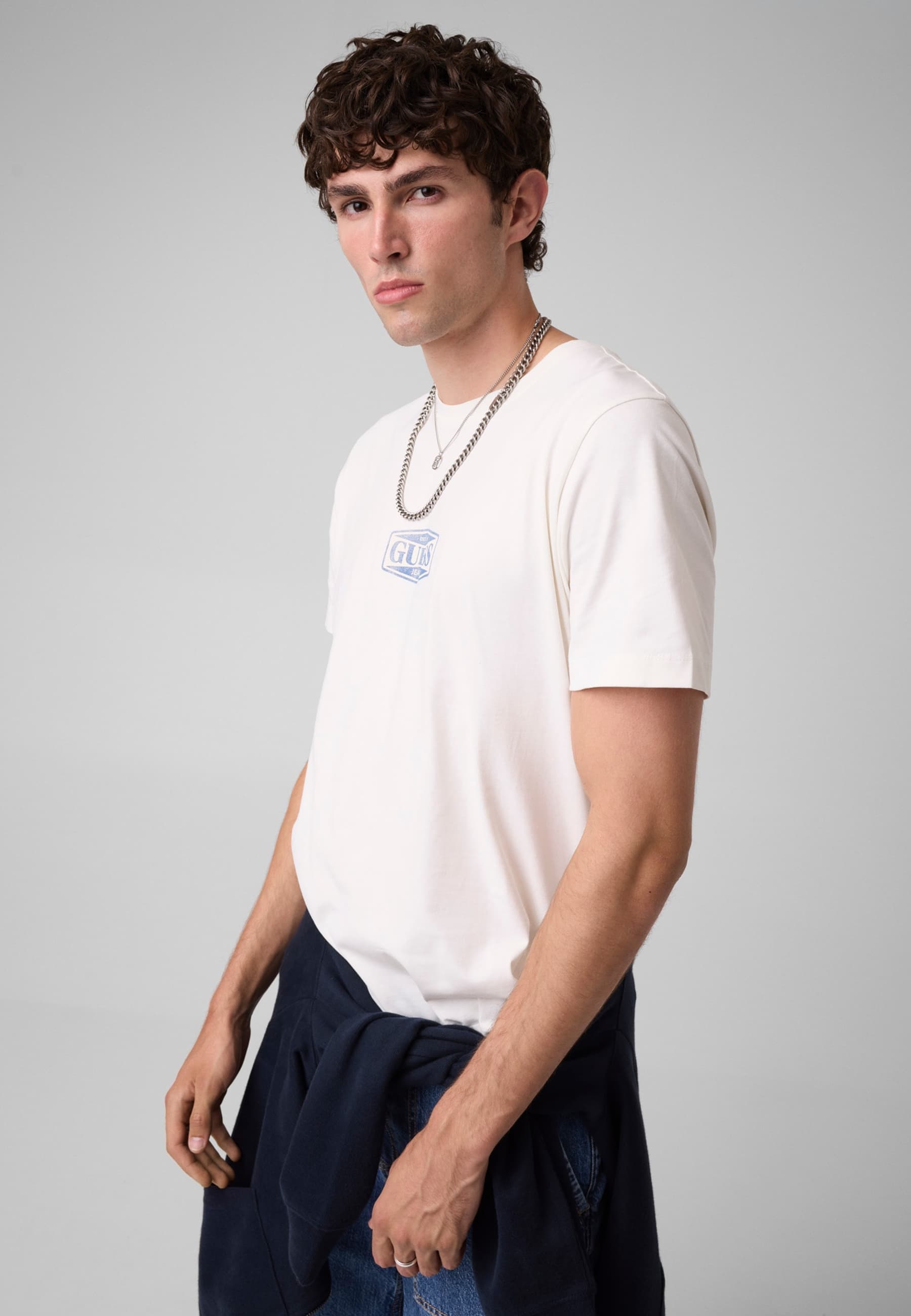 T-Shirt Classique Avec Logo, GUESS JEANS