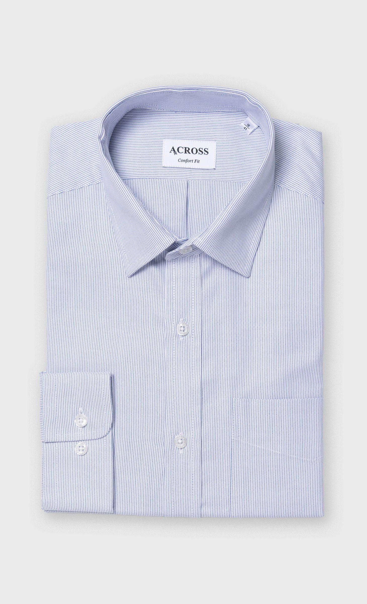 Chemise Confort fit à micro-motif, ACROSS