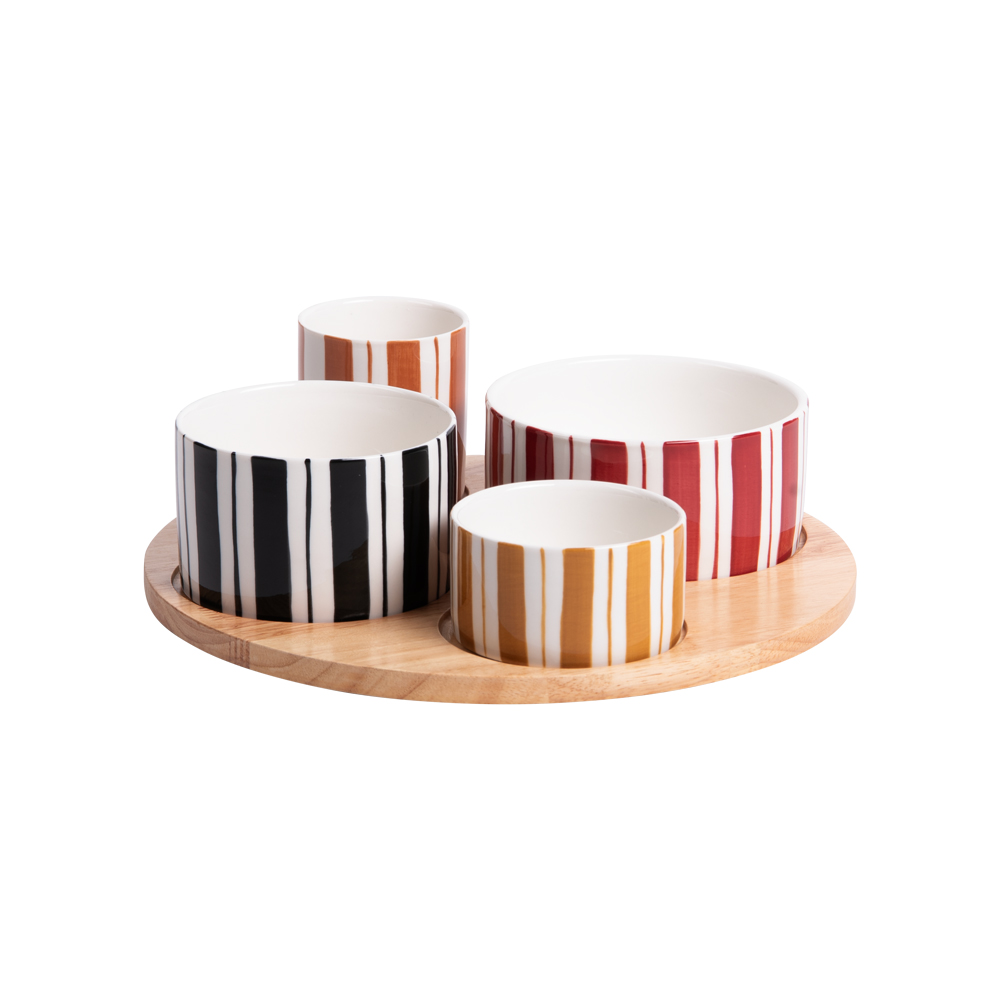 Service apéritif 4 pièces Singita 28,5 cm - SINGITA, TABLE PASSION