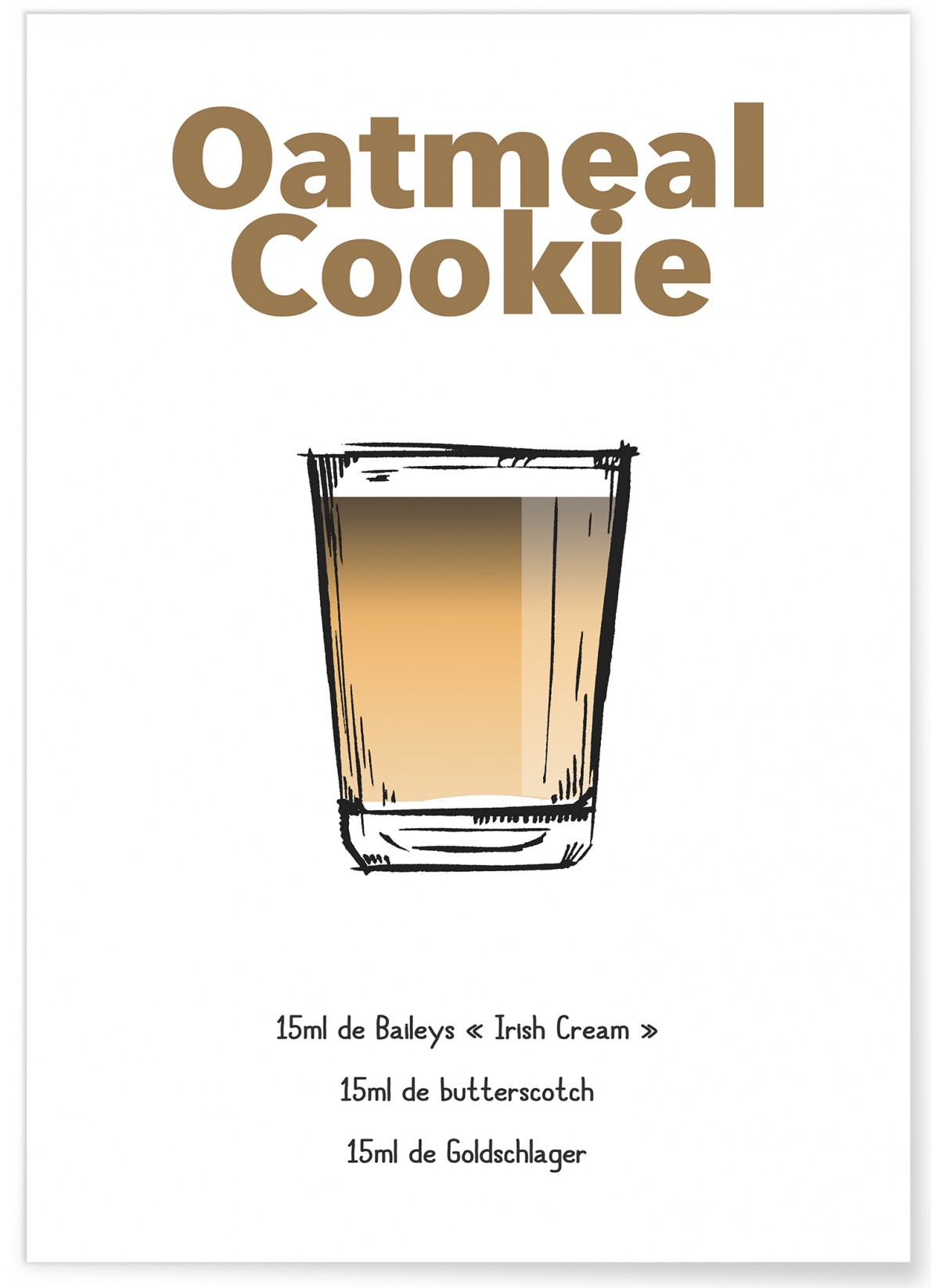 Affiche Shooter Oatmeal Cookie, L'AFFICHERIE
