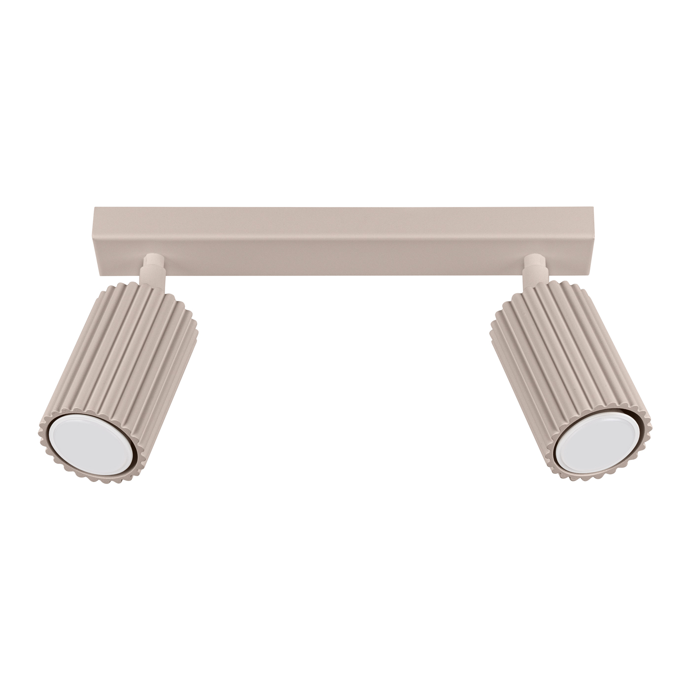 Plafonnier Aluminium Taupe GU10 2 Karbon, EDEN