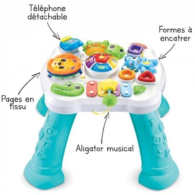 Jouet musical bébé - Table d'activités sensorielle des P'tits loulous VTECH