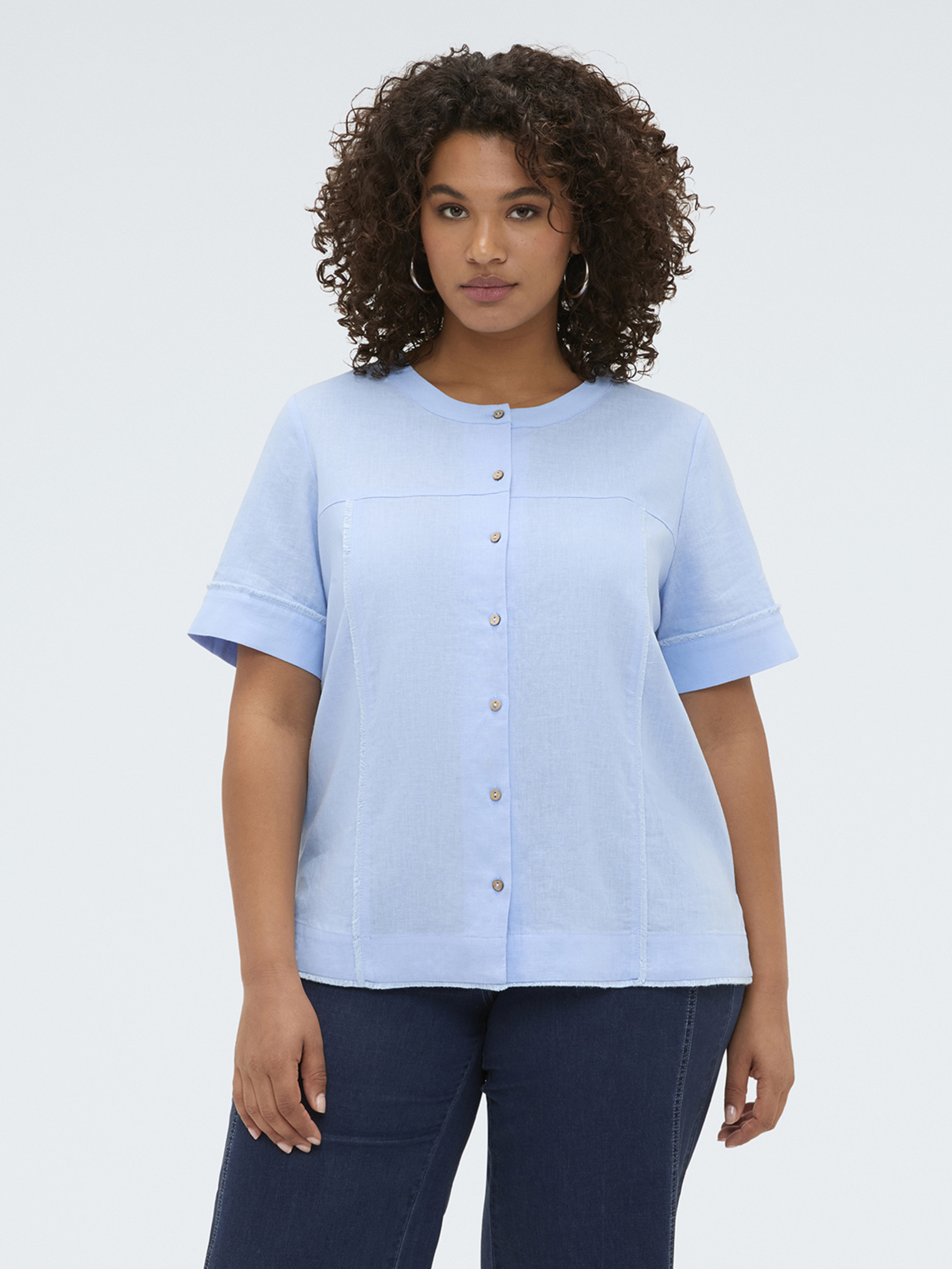 Chemise col rond, FIORELLA RUBINO