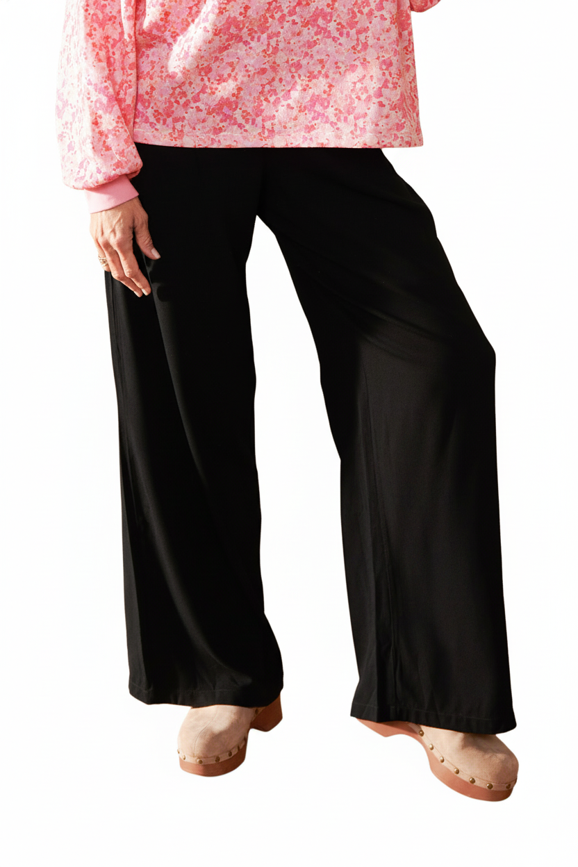 Pantalon Viscose Noir, WE ARE JOLIES