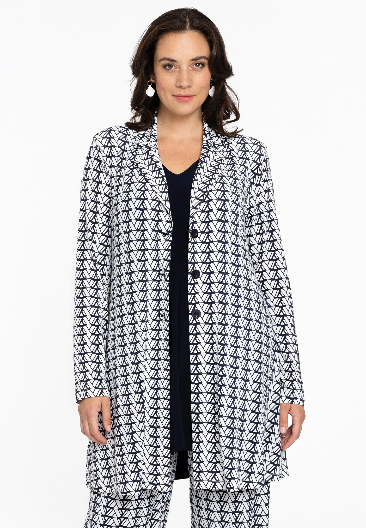 Veste /Blazer avec imprimé graphique, YOEK