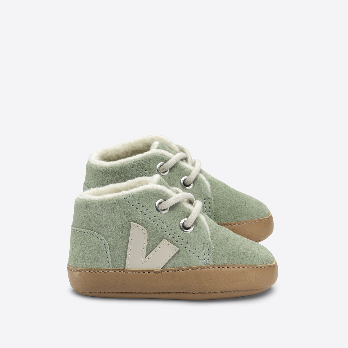 Kids Baby Winter High Top Trainers in Suede
