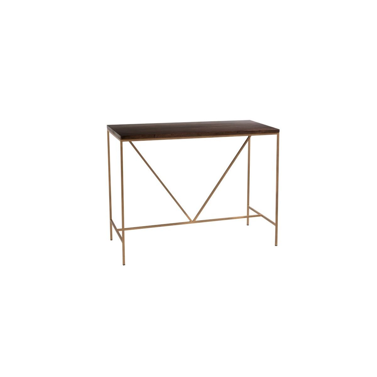 console d'entree minimaliste en bois et metal mimo