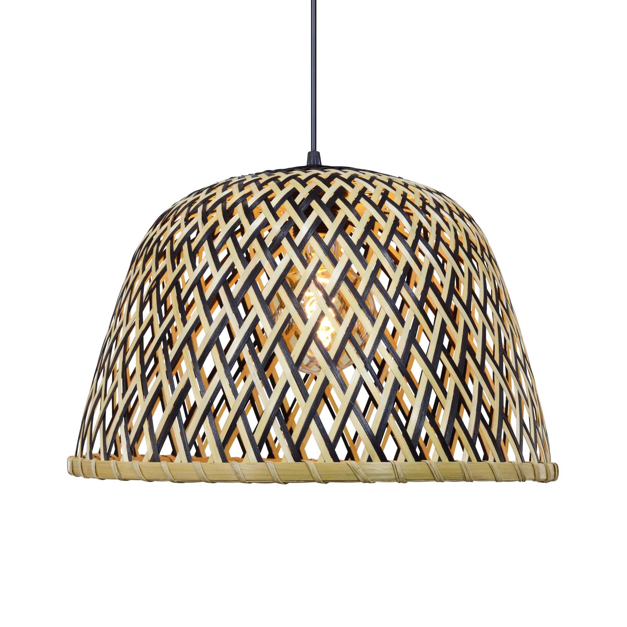 Suspension en bambou bicolore, LINELLE, C-CREATION
