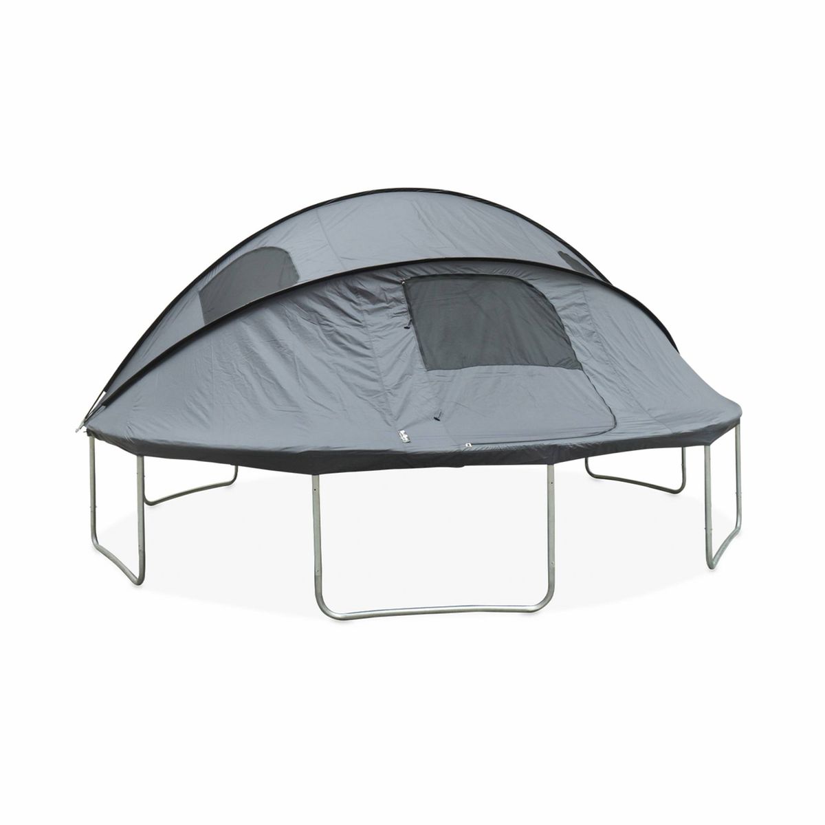 Trampoline 305cm filet intérieur avec pack d'accessoires + Tente de camping