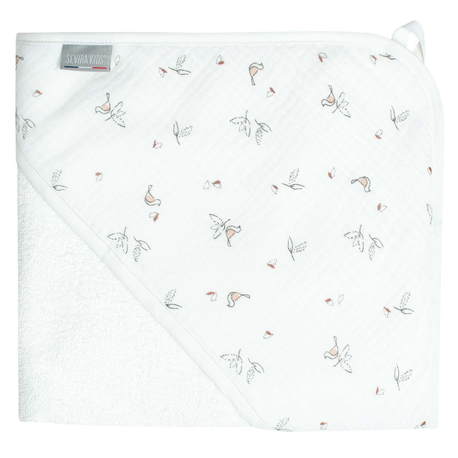 Grande cape de bain en bambou et gaze de coton MELODY, SEVIRA KIDS