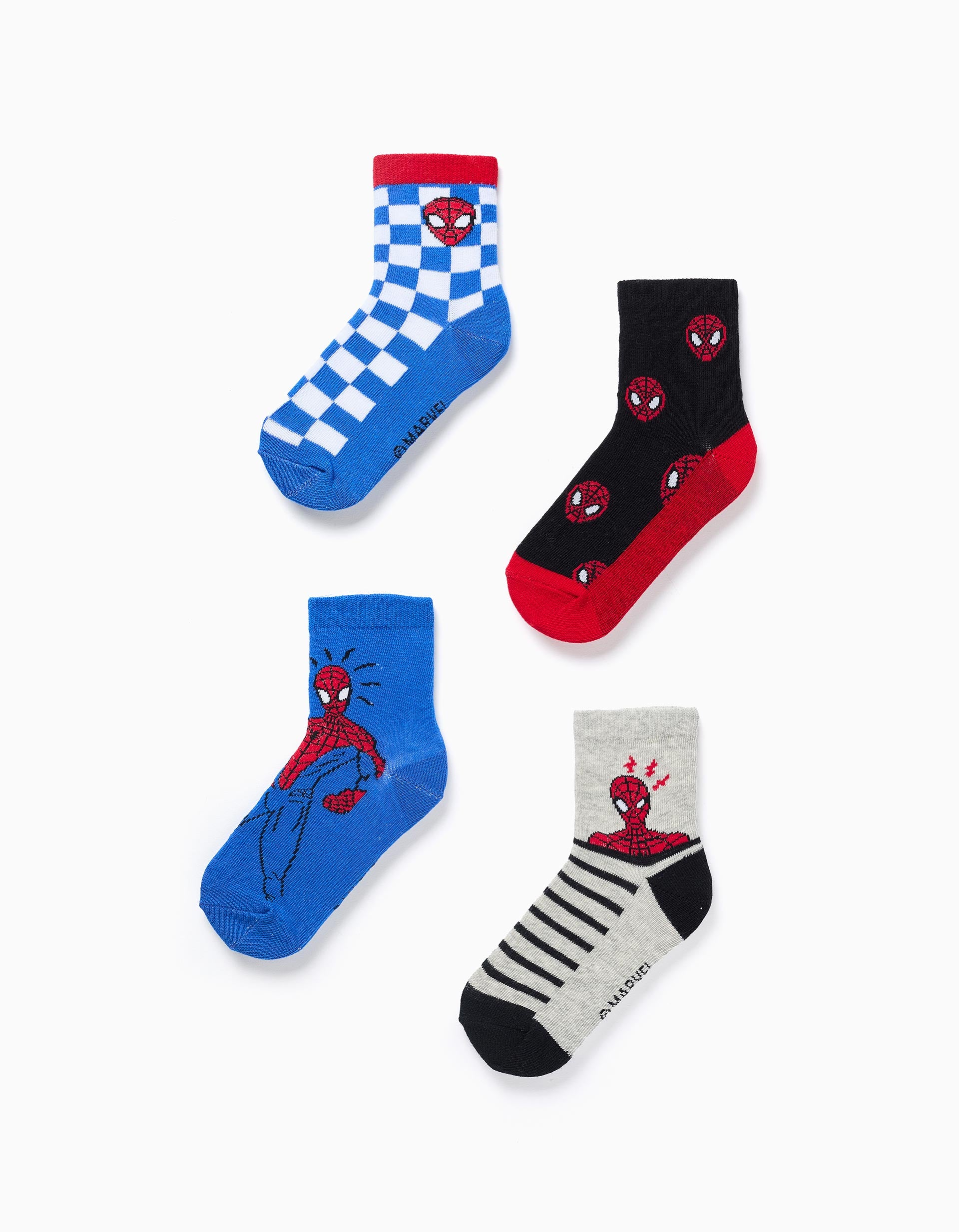 Lot de 4 paires de chaussettes avec imprimés Spider-Man, ZIPPY