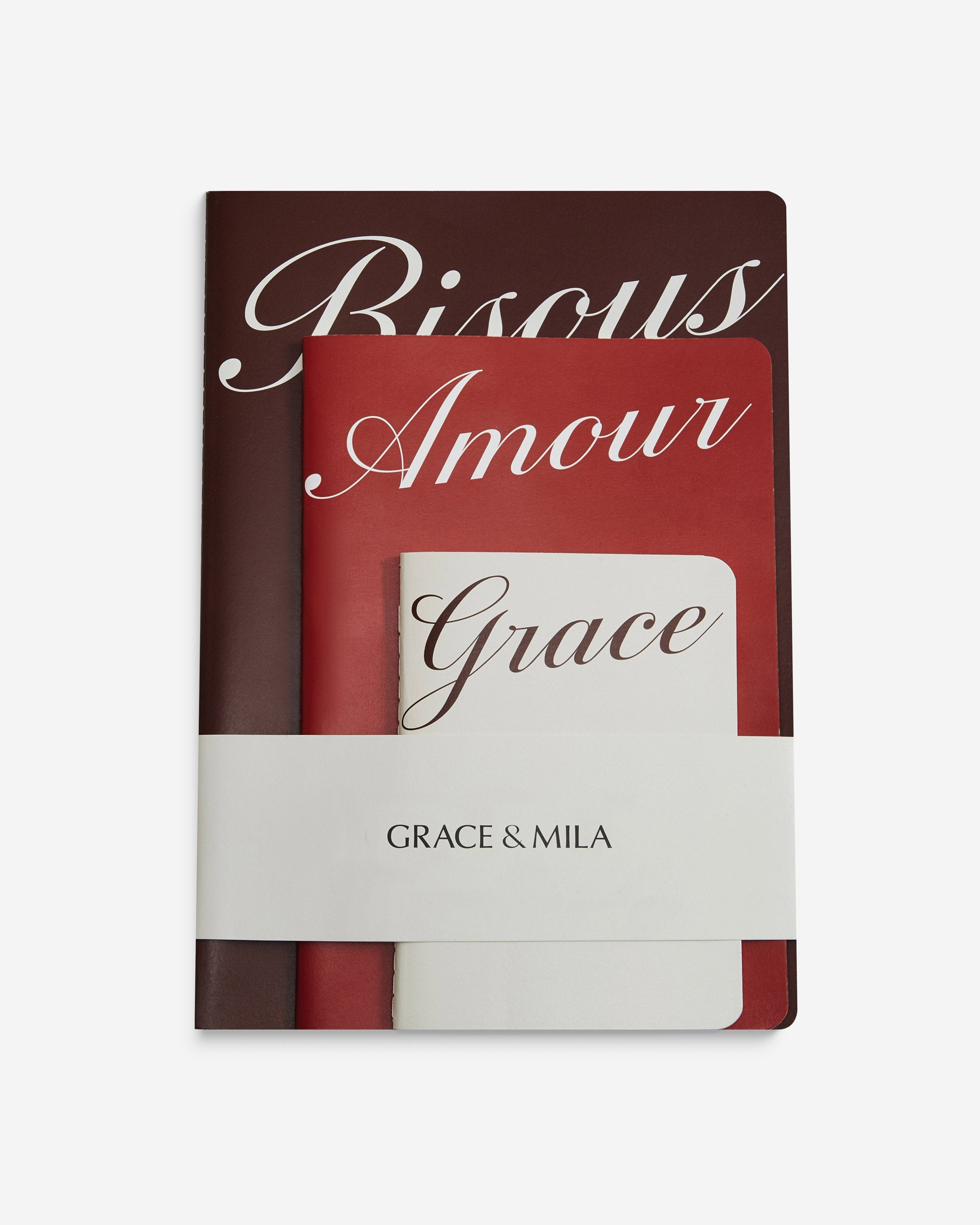 Set de 3 carnets multico Adonis, GRACE & MILA