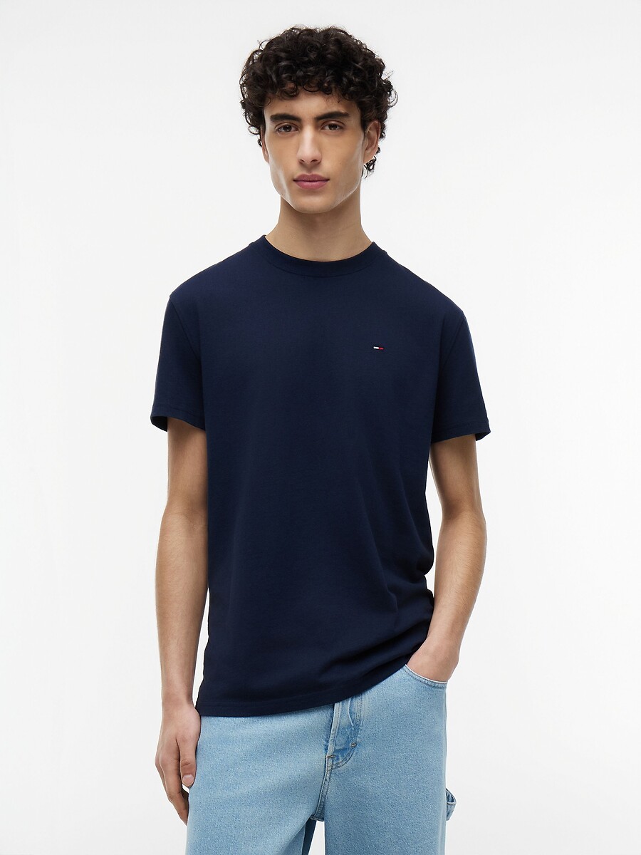 T-shirt manches courtes, logo drapeau, TOMMY JEANS