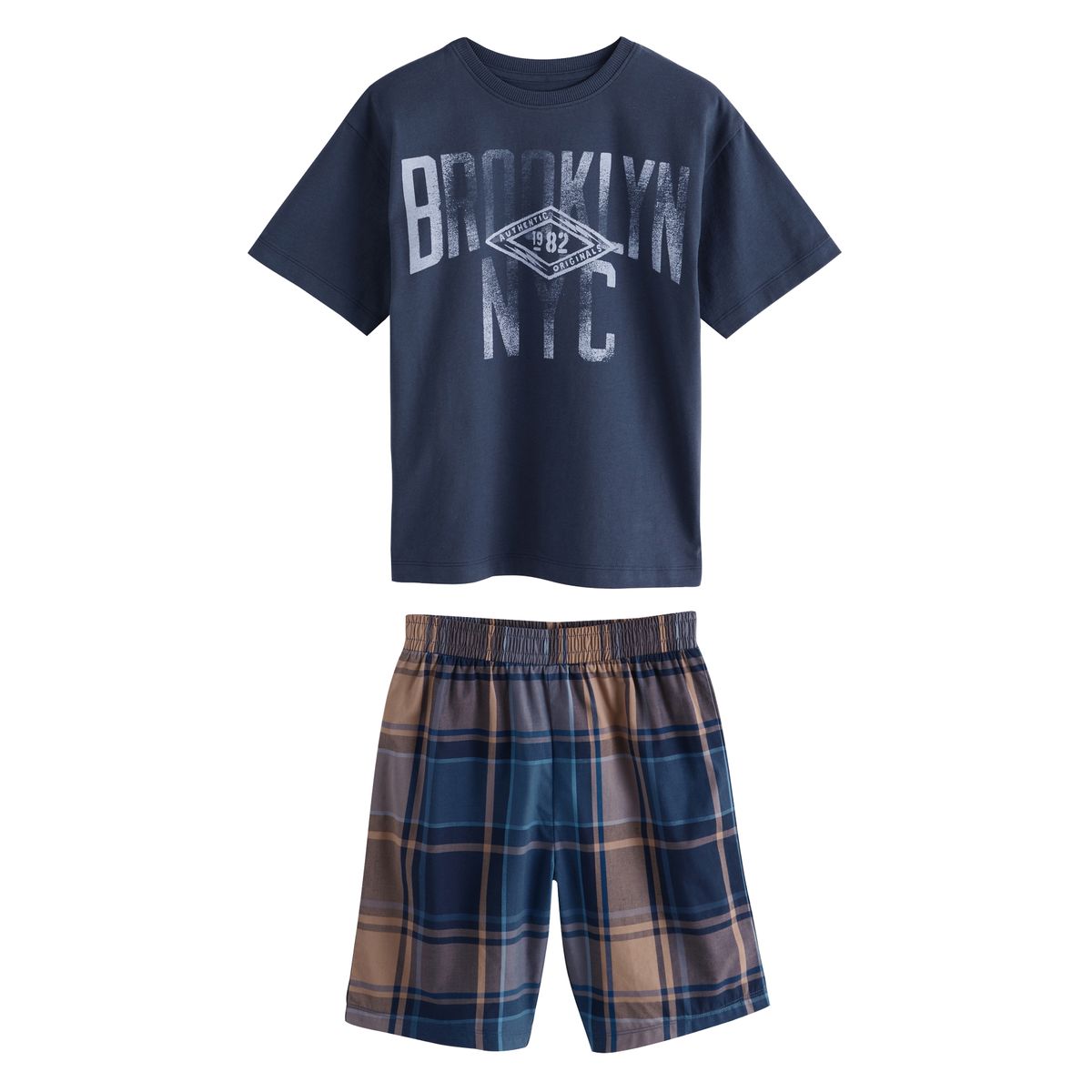 Lot De 2 Shorts De Pyjama à Carreaux NEXT - Tissu Doux, Taille élastique - Pour Nuit Confortable - 7
