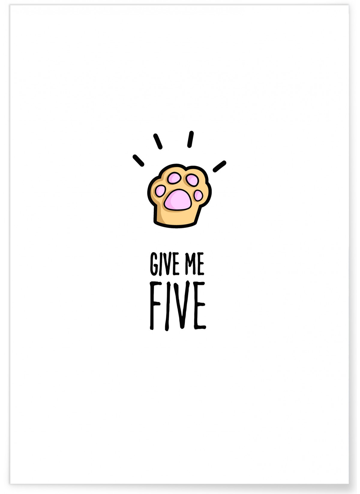 Affiche Give me five, L'AFFICHERIE