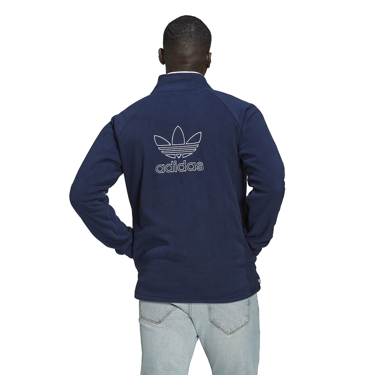 Small trefoil logo jacket midnight blue Adidas Performance La