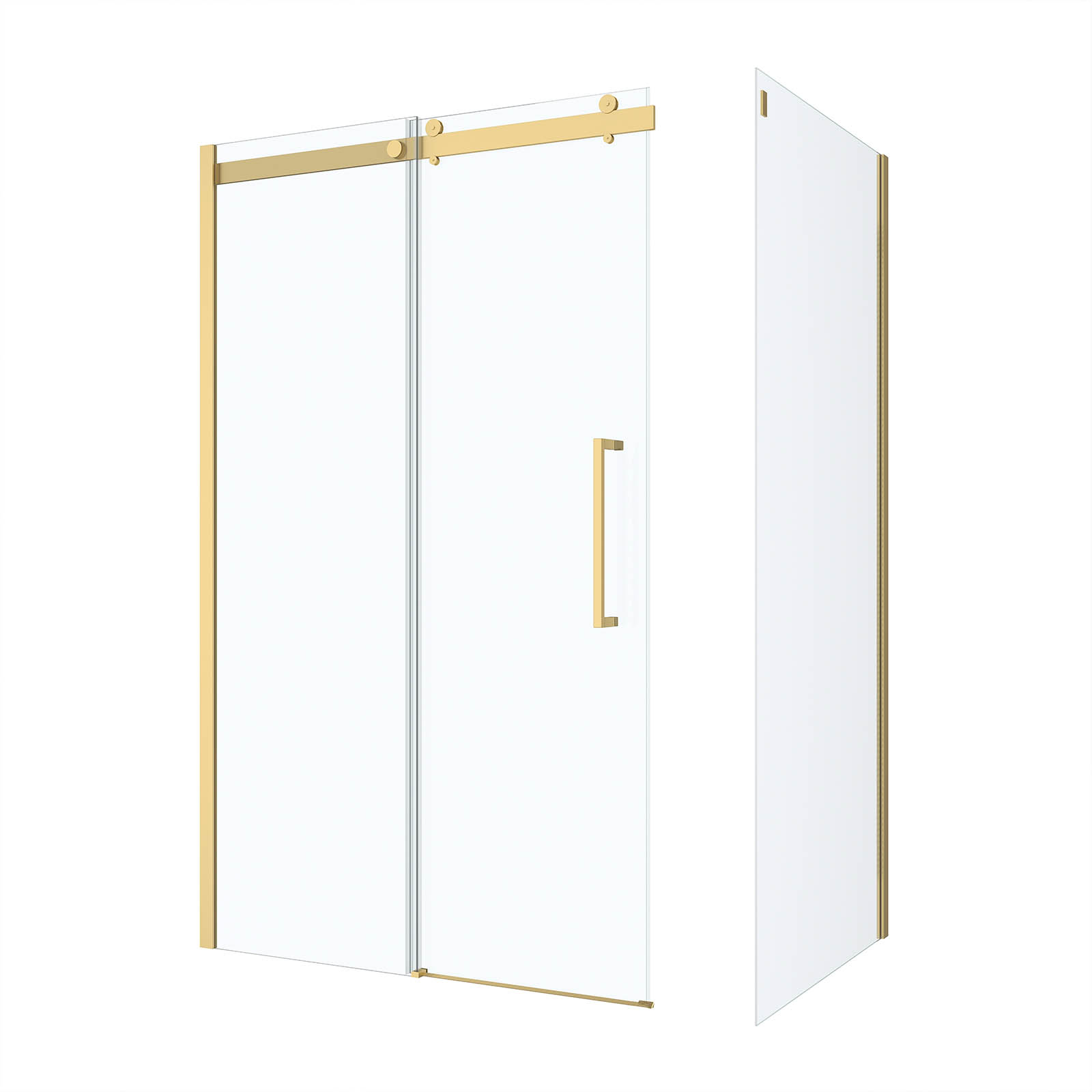 Porte de douche coulissante en verre trempé, HOME MAISON