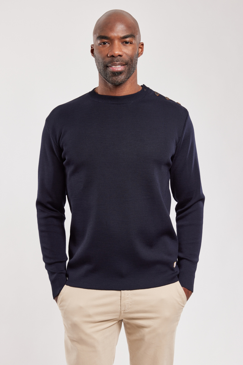 Pull marin en maille haute-densité DRENEC, ARMOR-LUX