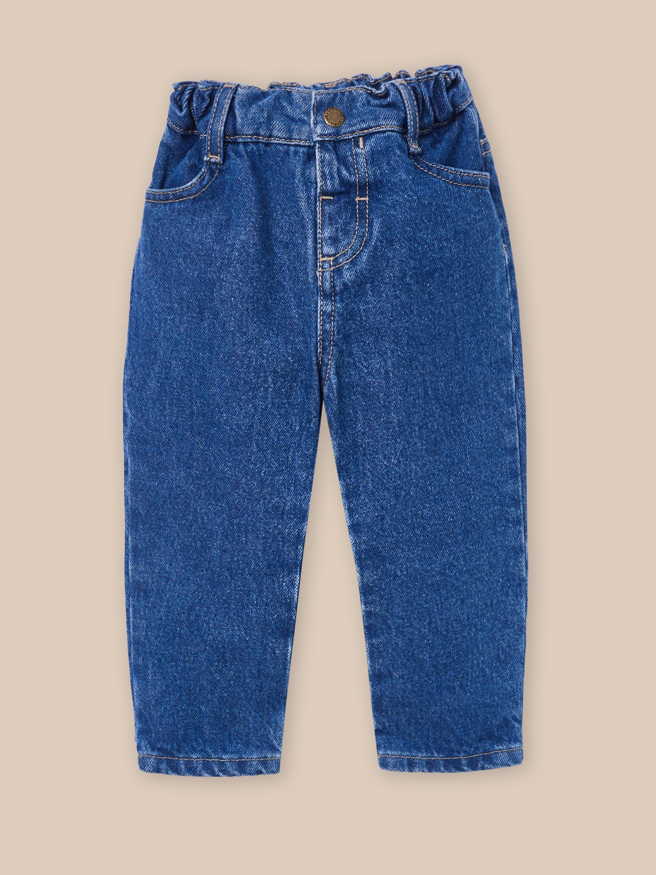 Pantalon droit en denim, CYRILLUS