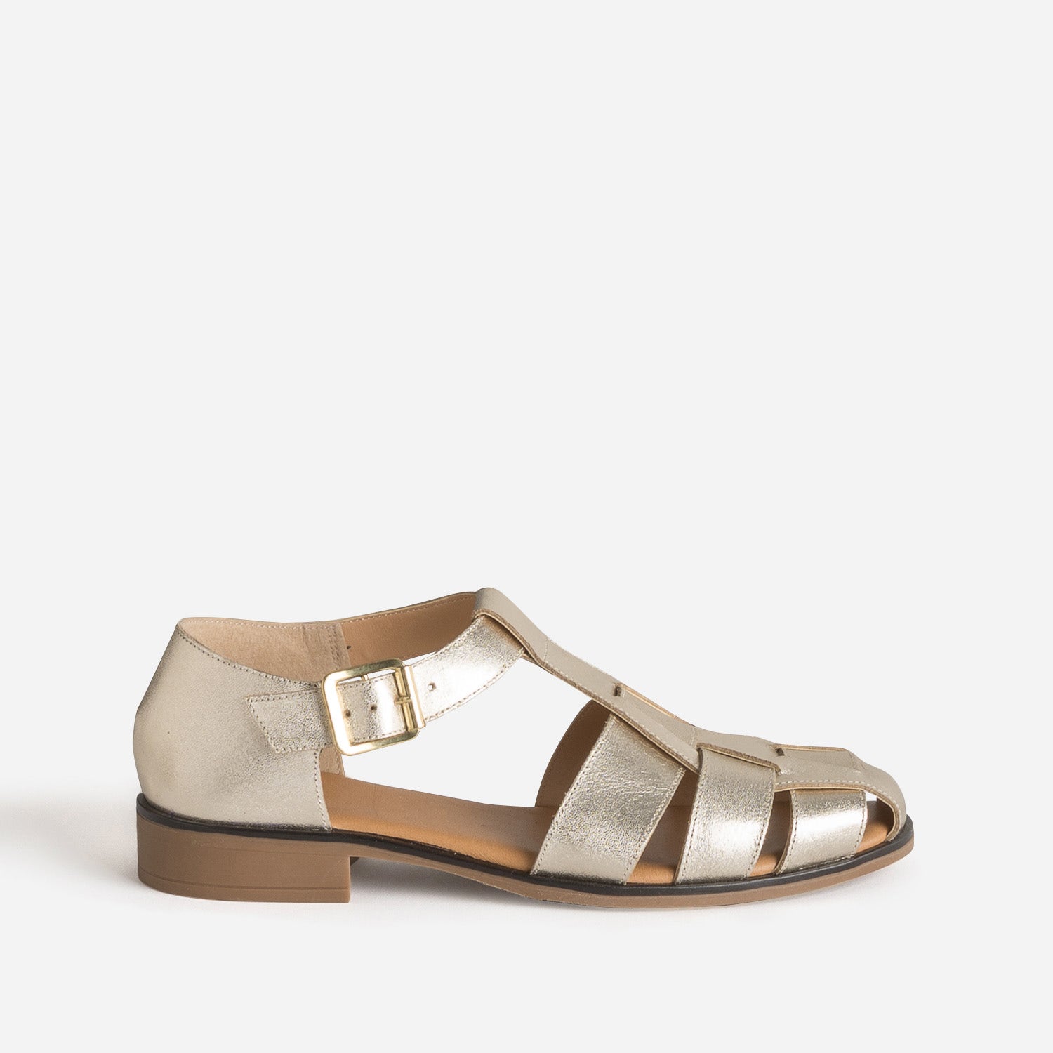 Sandale Plate en cuir SAFIA, ERAM
