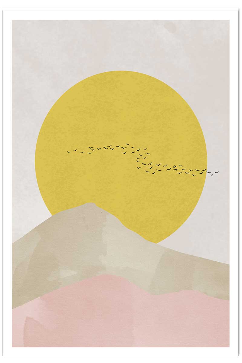 Affiche Envolée au soleil, HEXOA