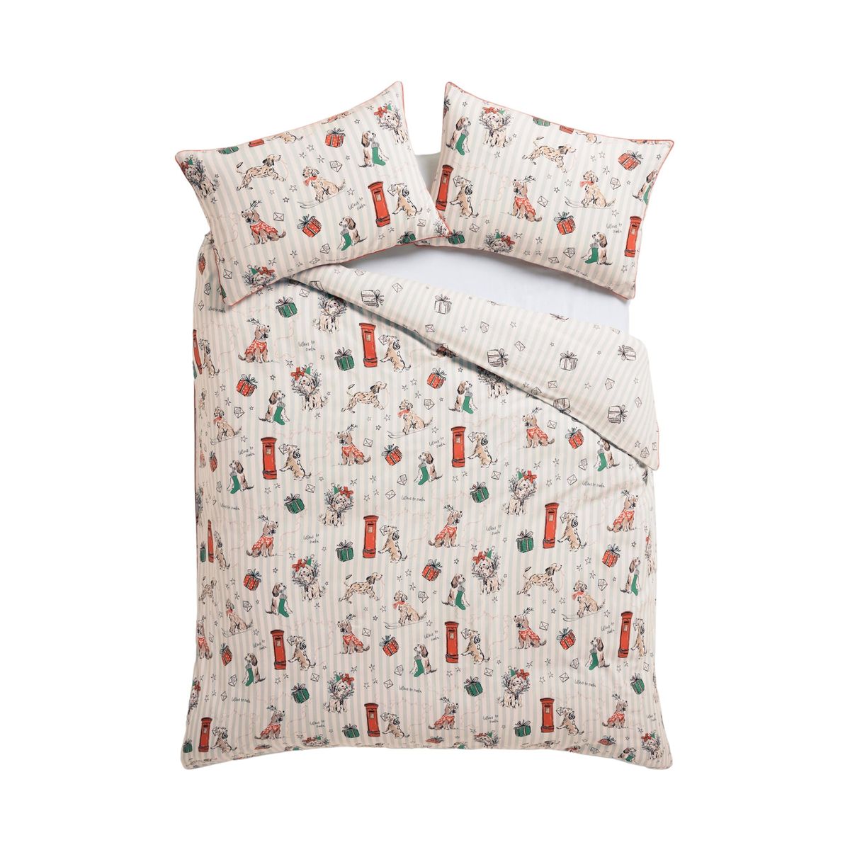 Parure de lit en coton brossé noël, NEXT
