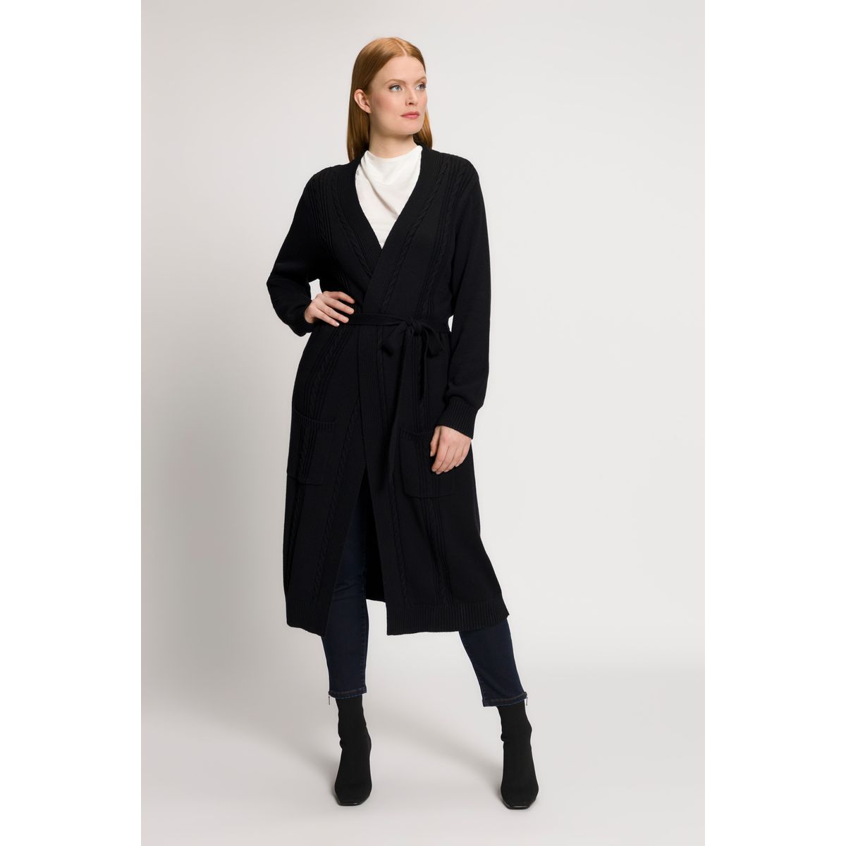 Gilet long fin noir femme La Redoute