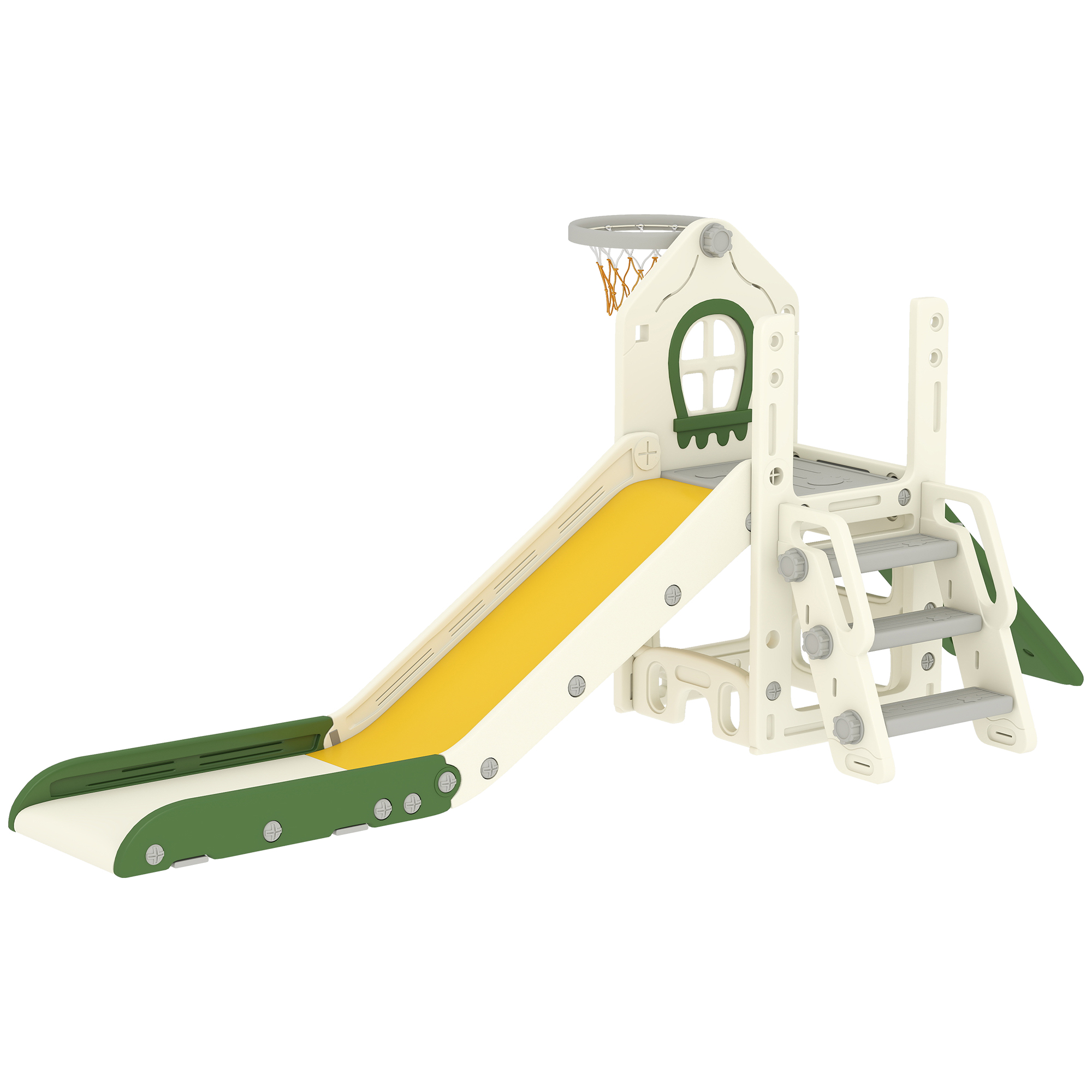 Toboggan pour enfants HDPE Crème, AIYAPLAY